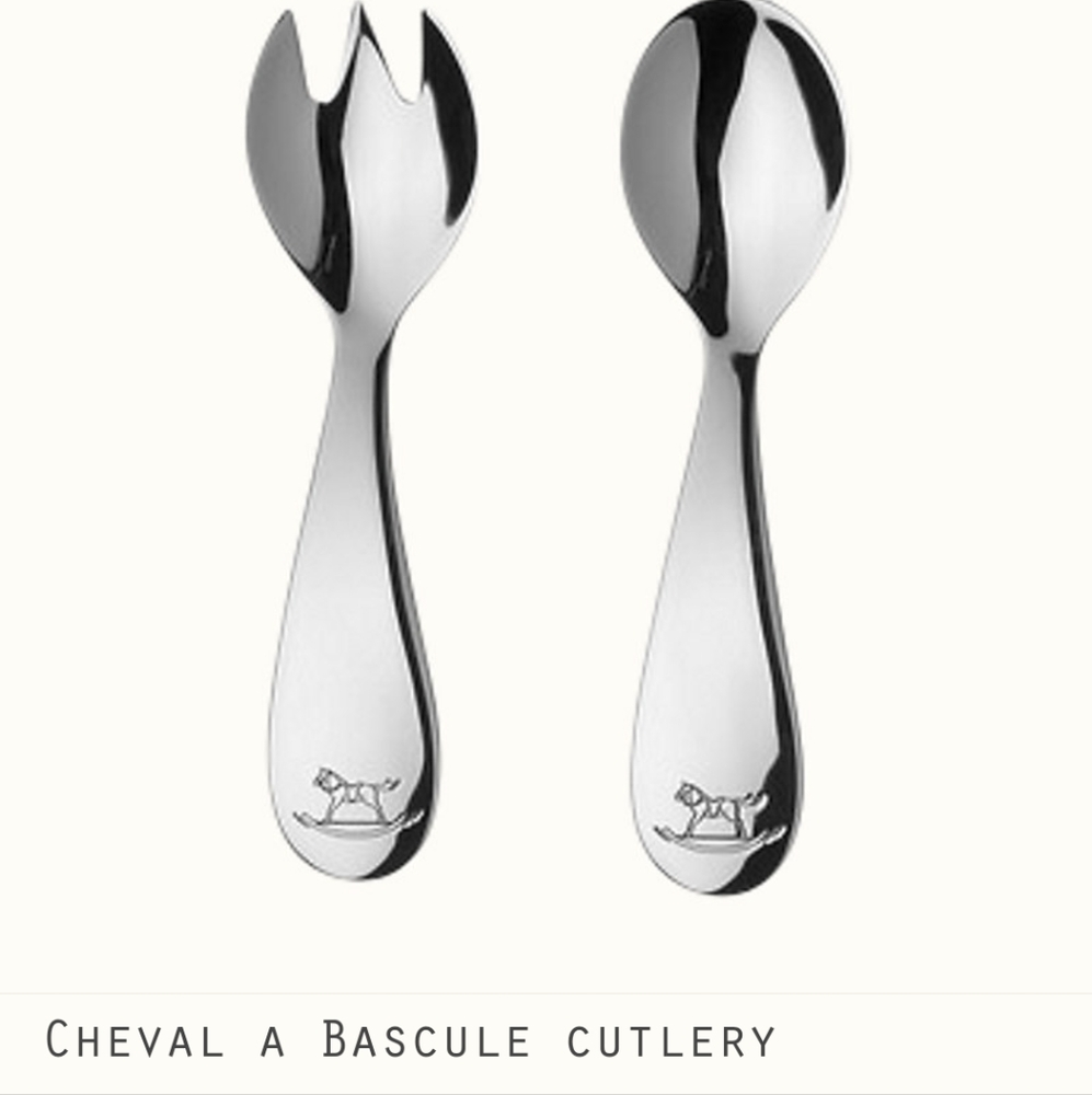 Hermes Chaval A Bascule Baby Cutlery